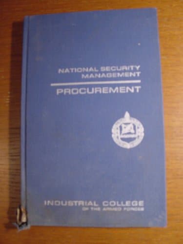 Book cover for Procurement (National Security Management) by USAF and Ernest G.Cammack David L. Belden, Col.