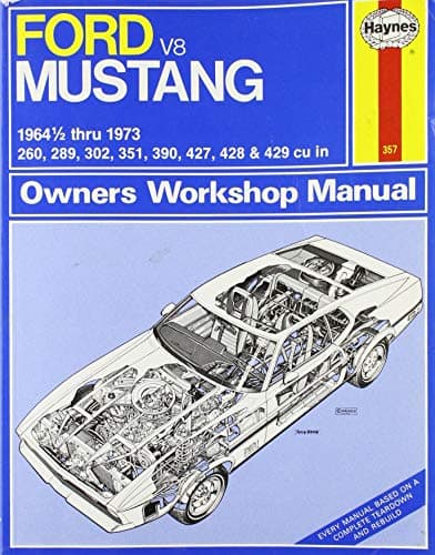 Book cover for Ford Mustang V8: Owners Workshop Manual #357 ~ 1964 1/2 thru 1973 by J H. HAYNES