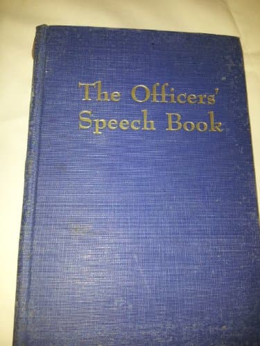 Book cover for The Officers' Speech Book by Charlotte Haber
