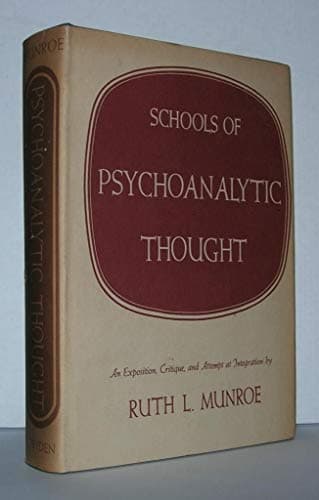 Book cover for SCHOOLS OF PSYCHOANALYTIC THOUGHT by Ruth L. Munroe