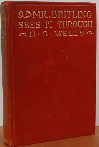 Book cover for Mr. Britling Sees It Through by H. G. Wells