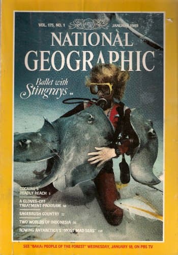 Book cover for National Geographic Magazine, January 1989 (Volume 175, No. 1) by Wilbur E. Garrett