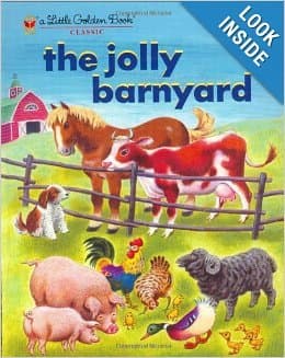 Book cover for Jolly Barnyard (Little Golden Treasures) by Annie North Bedford