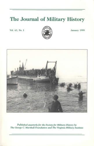 Book cover for The Journal of Military History Vol. 63, #1 January 1999 by unknown author