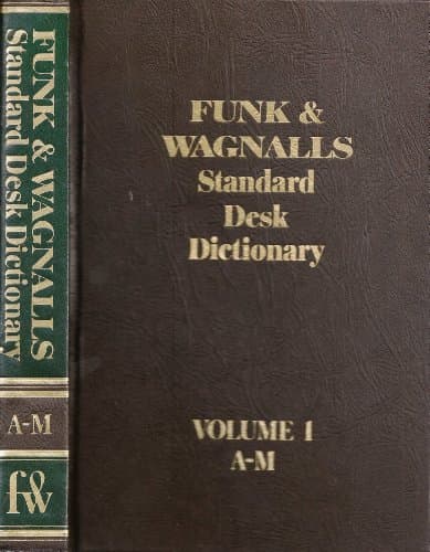 Book cover for Funk & Wagnalls Standard Desk Dictionary Volume 1 A-M by N/A