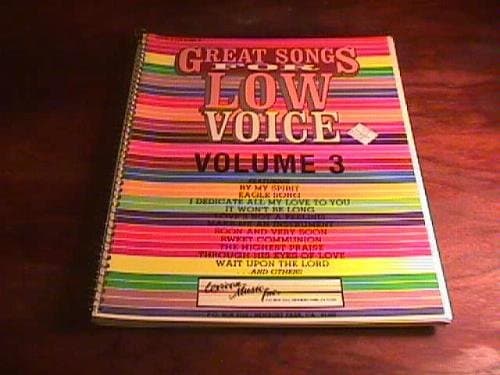 Book cover for Great Songs for Low Voice Volume 3 by Carl (compiled by) Seal