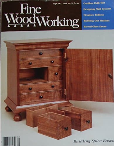 Book cover for Fine WoodWorking Magazine Sept./Oct. 1988, No. 72 (Building Spice Boxes) by Taunton