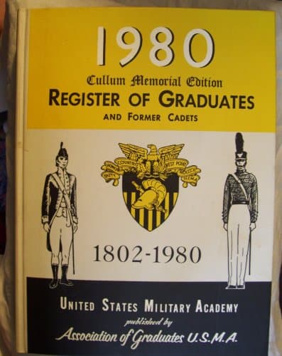 Book cover for 1980 Cullum Memorial Edition Register of Graduates and Former Cadets by United States Military Academy