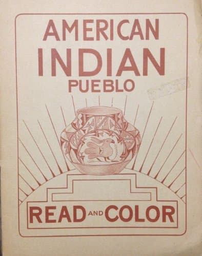 Book cover for American Indian Pueblo Read and Color by Kay Bischoff