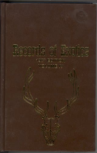 Book cover for Records of Exotics 1987 Edition Volume IV (Volume 4) by Thompson Temple