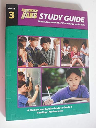 Book cover for TAKS Study Guide: Texas Assment of Knowledge and Skills (Grade 3 Reading and Mathematics) by Texas Education Agency