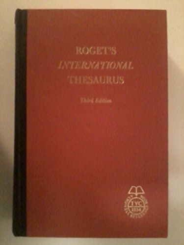 Book cover for Rogets International Thesaurus 3rd. ed by Roget, Peter Mark