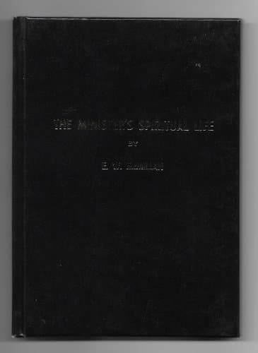 Book cover for The Minister's Spiritual Life by E. W. McMillan