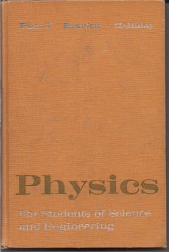 Book cover for Physics for Students of Science and Engineering Part I by Robert Resnick