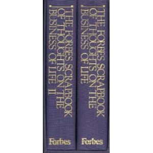 Book cover for THE FORBES SCRAPBOOK OF THOUGHTS ON THE BUSINESS LIFE: 2 Volumes BOXED SET by Malcolm S. Forbes