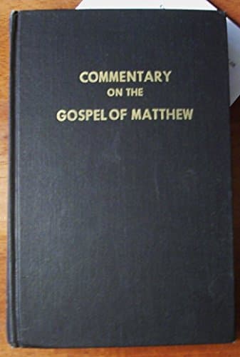 Book cover for Commentary on the Gospel of Matthew by Coffman, James Burton