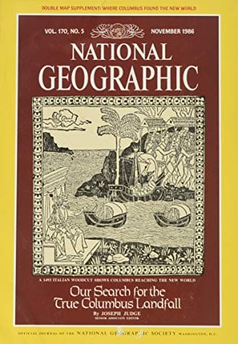 Book cover for National Geographic 1986 11 * Nov * Columbus by Wilbur E. Garrett