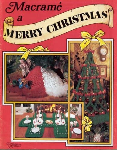 Book cover for Macrame a Merry Christmas by Pam Houk