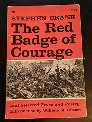 Book cover for The Red Badge Of Courage and Selected Prose And Poetry by Crane, Stephen; Gibson, William M. (Editor)