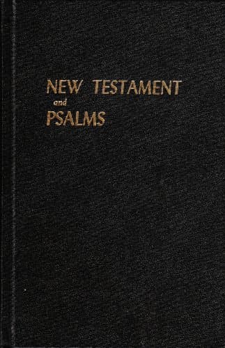 Book cover for New Testament & Psalms; King James Version, 1611, American Bible Society. Large, by American Bible Society (Editor)