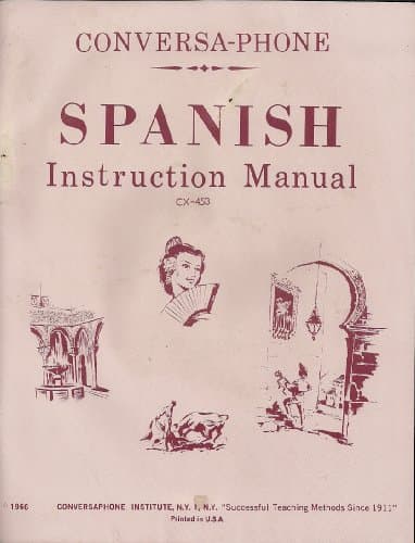 Conversa-Phone - Spanish Instruction Manual (CX-453)