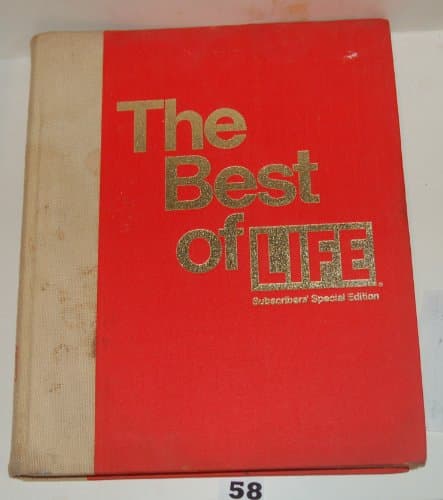 Book cover for The Best of LIFE, 1973 by David E. Scherman (Editor); Robert Clive (Art Director)