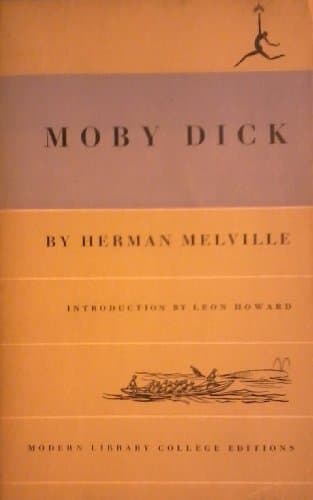 Book cover for Moby Dick by Melville, Herman; Leon Howard (Introduction)