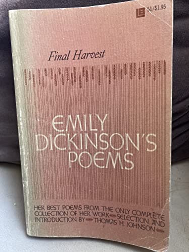 Book cover for Final Harvest Emily Dickinsons Poems by unknown author