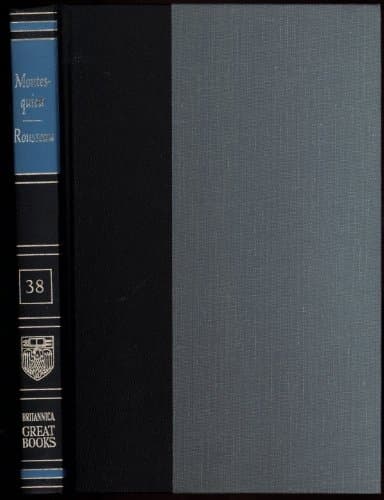 Book cover for Britannica: Great Books of the Western World, [ 1988 Volume 38-Montesquieu * Rousseau. ] Britannica: (Great Books of the Western World, Volume 38) by unknown author