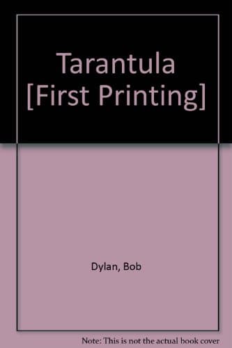Book cover for Tarantula [First Printing] by Dylan, Bob