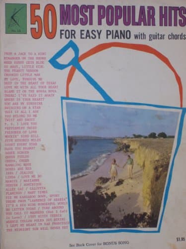 50 Most Popular Hits for Easy Piano (with guitar chords)