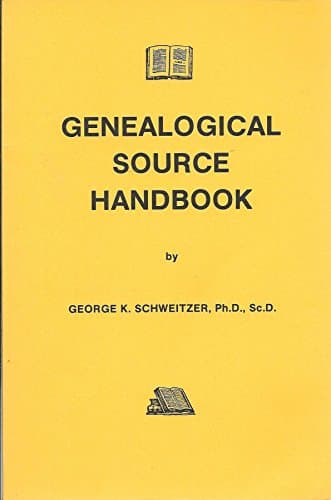 Book cover for Genealogical Source Handbook by George K. Schweitzer