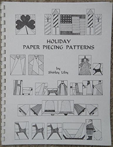 Book cover for Holiday Paper Piecing Patterns by Liby, Shirley