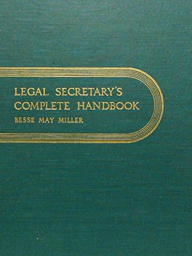 Book cover for Legal Secretary's Complete Handbook by Mary A. De Vries