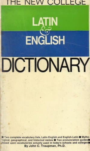 Book cover for The New College Latin & English Dictionary by John C Traupman