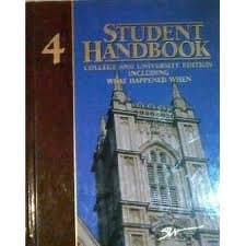 Book cover for Student Handbook #4 College and University Edition Including What Happened When (Student Handbook, Volume 4) by editors southwestern