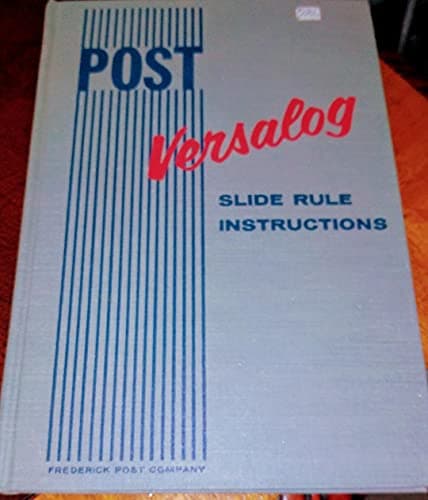Book cover for Versalog Slide Ruler An Instruction Manual by E. I. Fiesenheiser