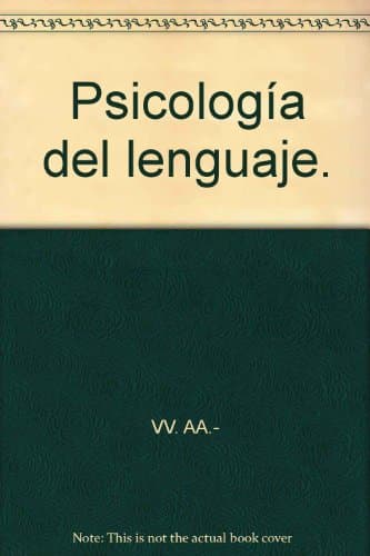 Book cover for Psicología del lenguaje. by Various