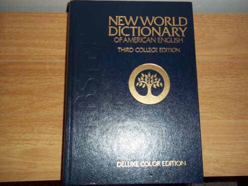 Book cover for New World Dictionary of American English Third Colledge Edition Deluxe Color Edition by Webster's New World Dictionaries