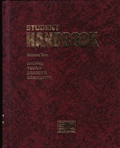 Book cover for Student Handbook, Volume Two - Including Young Reader's Companion by Unknown