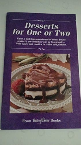 Book cover for Taste of Home Desserts for One Or Two by Janaan Cunningham