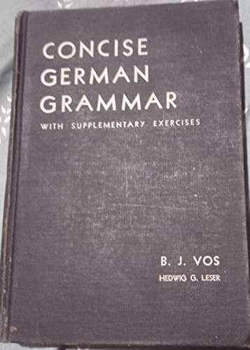 Concise German Grammar