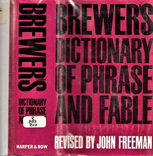 Book cover for Brewer's Dictionary of Phrase and Fable (Ninth Edition) by John Freeman