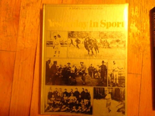 Book cover for Yesterday in Sport (a sports illustrated book) by richard w johnston