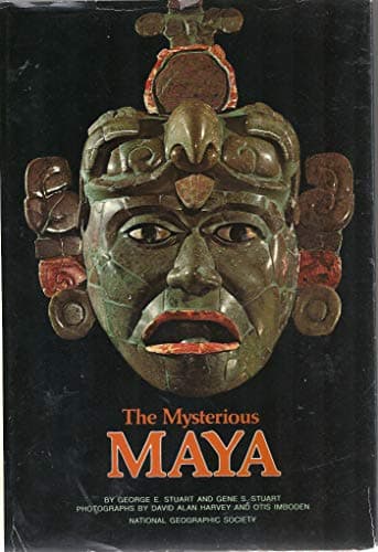 Book cover for THE MYSTERIOUS MAYA. Photographs by David Alan Harvey and Otis Imboden. by George E. Stuart
