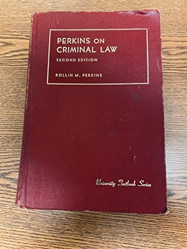 Book cover for Perkins on Criminal Law by Rollin M. Perkins-