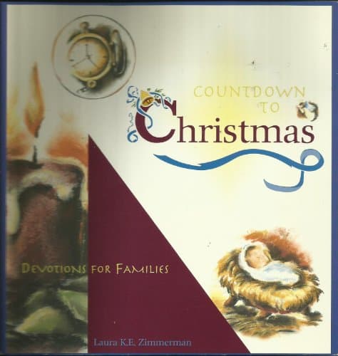 Book cover for Countdown to Christmas, Devotions for Families by Zimmerman, Laura K. E.