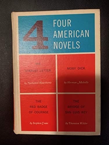 Book cover for Four American Novels: Scarlet Letter; Moby Dick; et al. by unknown author