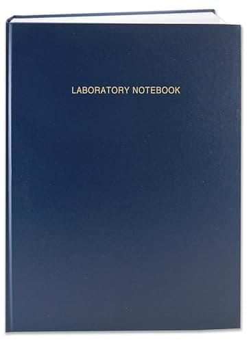 BookFactory Lab Notebook Laboratory Notebook - 96 Pages (.25'' Grid Format) 8 7/8'' x 11 1/4'', Blue Cover, Section Sewn Hardbound (LIRPE-096-LGR-A-LBT1-R)