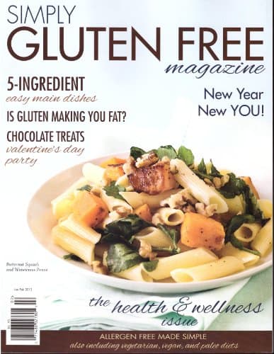 Book cover for Simply Gluten Free Magazine January February 2013 by Various